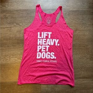 Hot Pink Graphic Tank Top